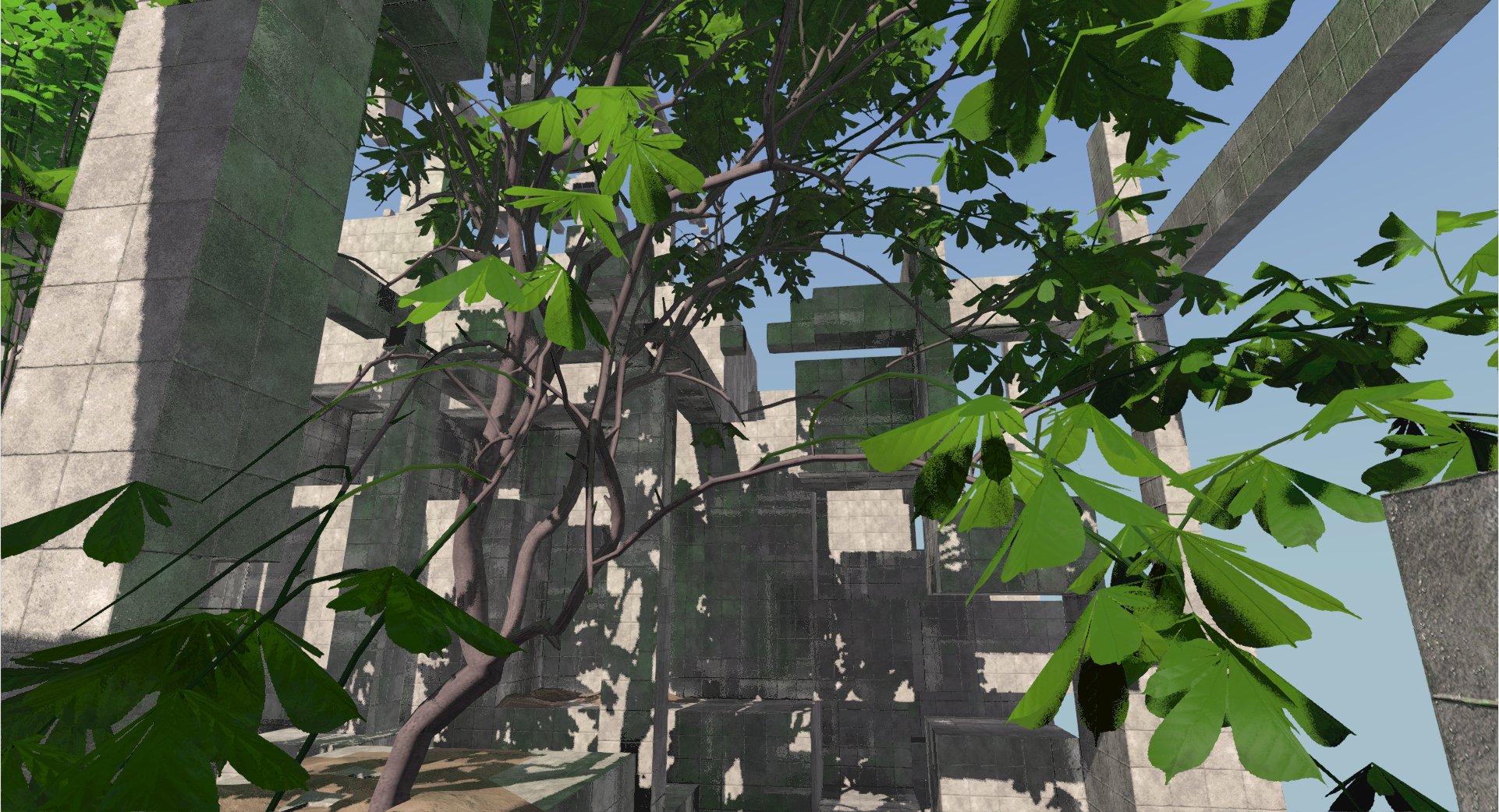 screenshot: concrete & trees