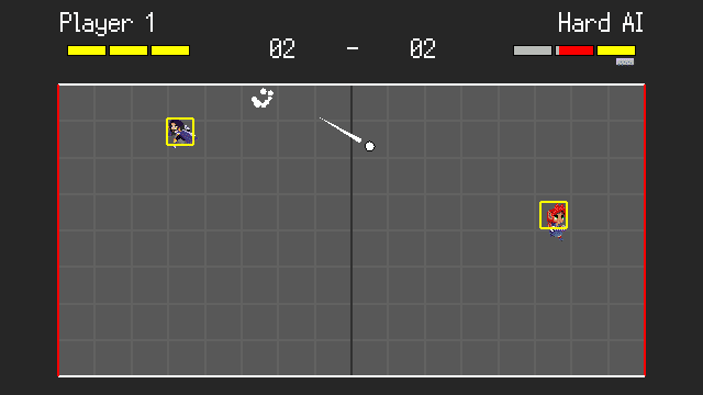 Pong, but one of the characters rewinds time to figure out which of the other player's ballusions is actually real