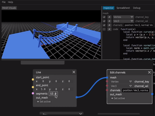 Blackjack: A procedural bridge being edited in real-time